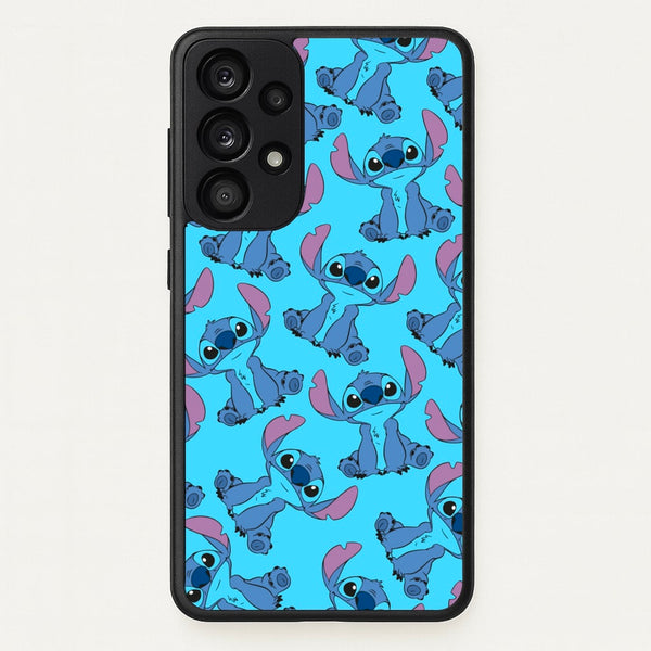 Cute Alien Blue Pattern - Disney Phone Case for Galaxy A53