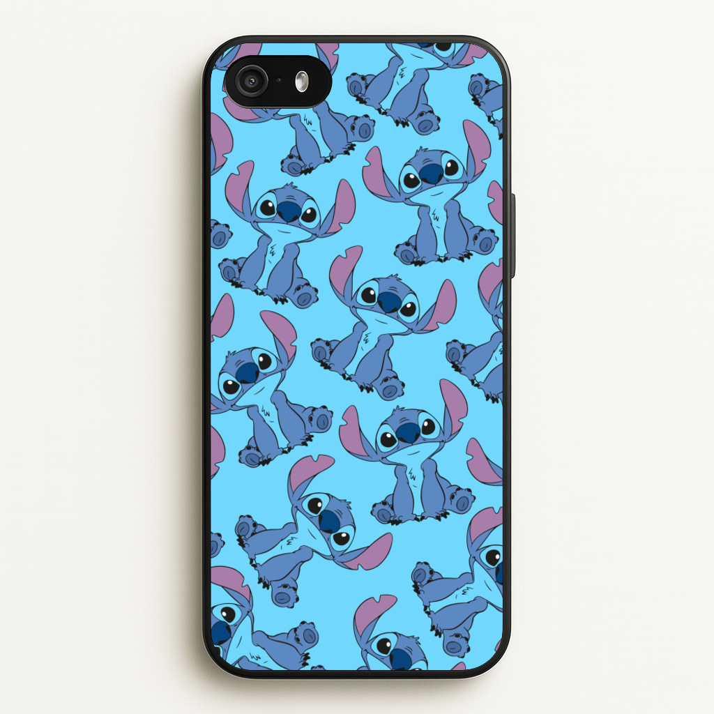 Cute Alien Blue Pattern - Disney Phone Case for iPhone 5 / 5s / SE 2016