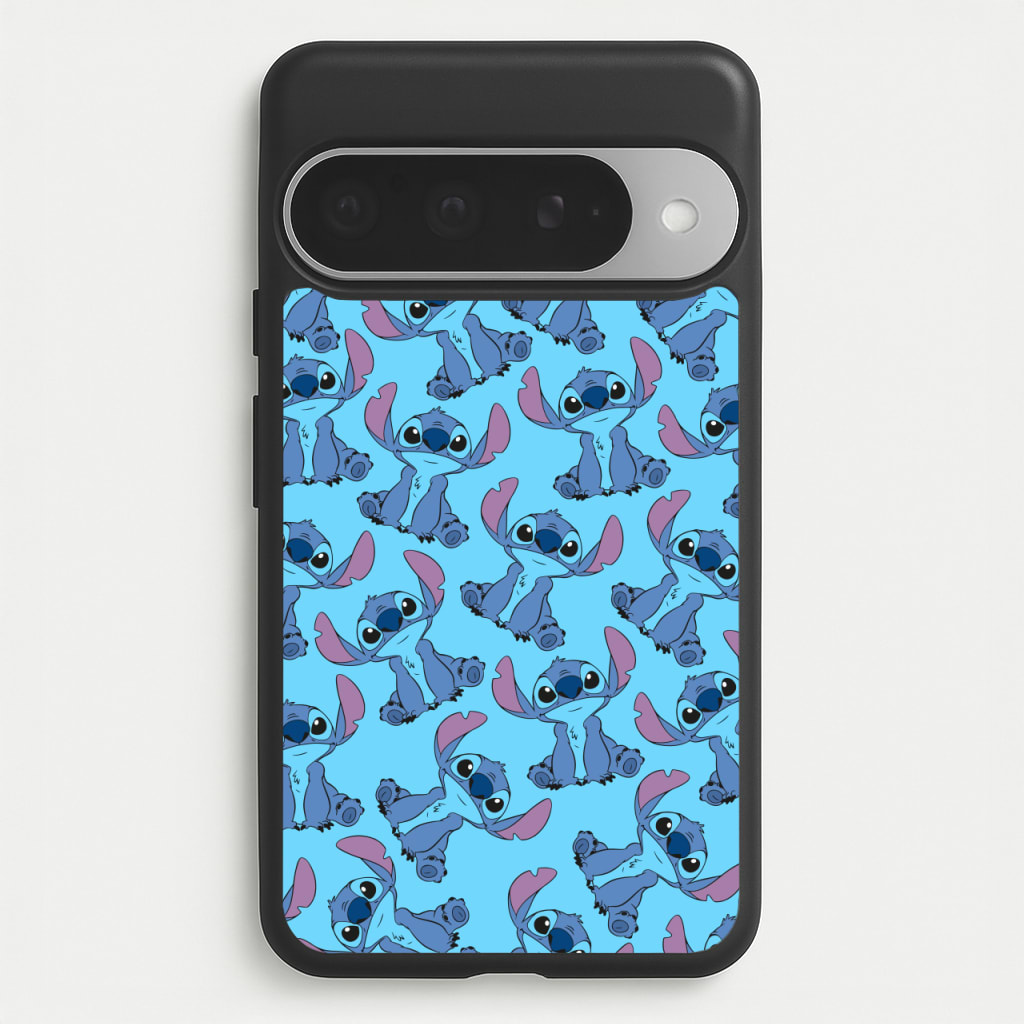 Cute Alien Blue Pattern Phone Case for Google Pixel 10 Pro XL
