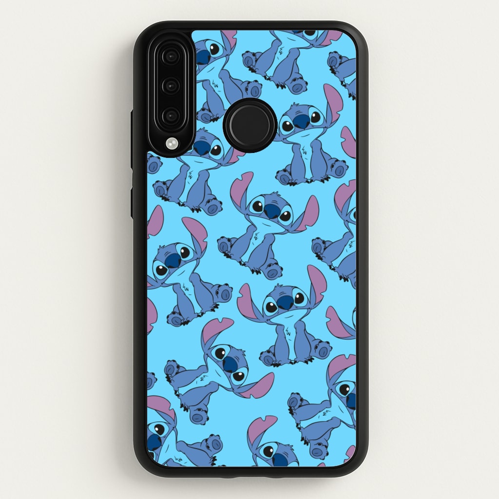 Cute Alien Blue Pattern - Disney Phone Case for Huawei P30 Lite