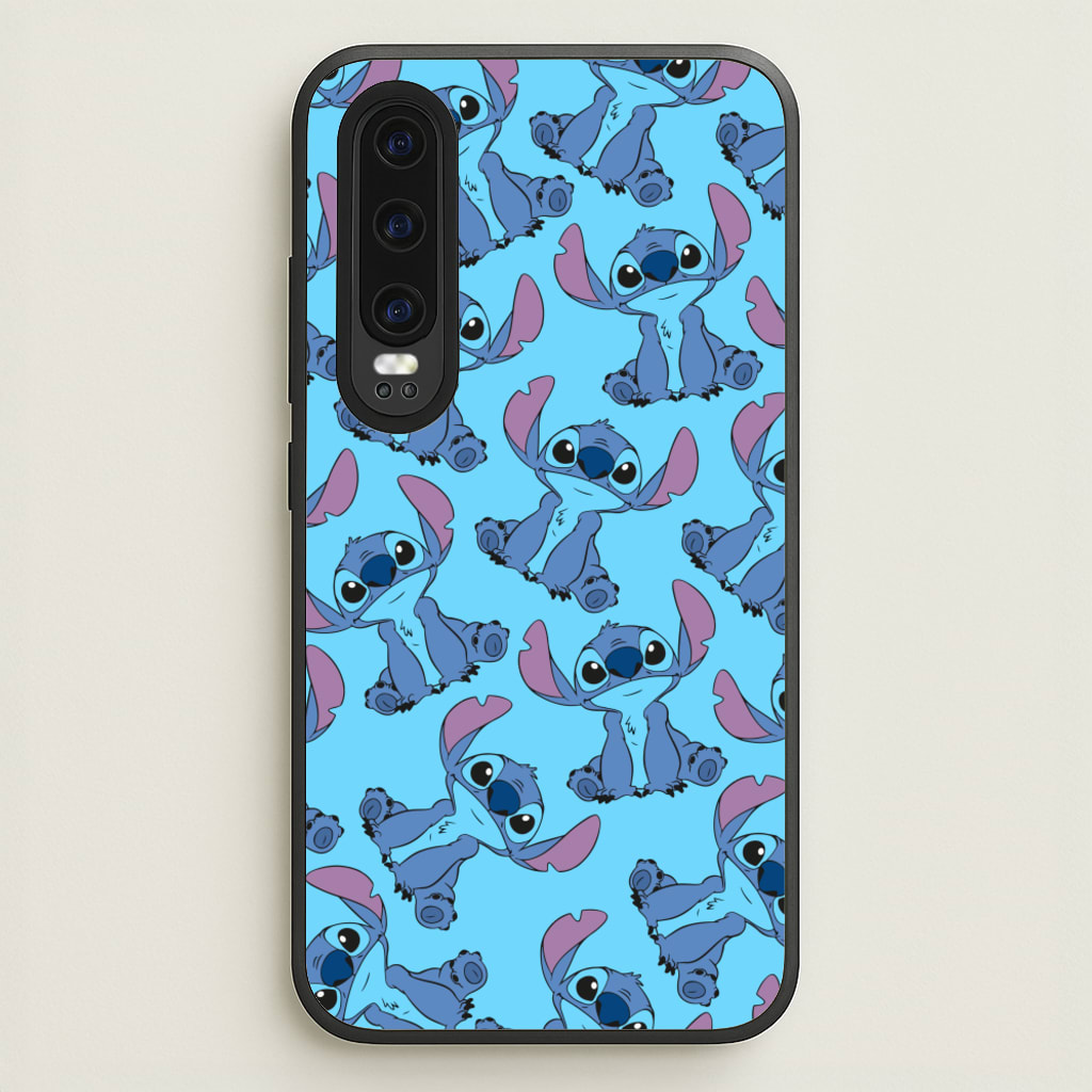 Cute Alien Blue Pattern - Disney Phone Case for Huawei P30