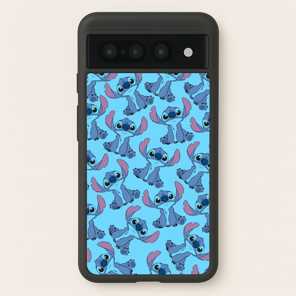 Cute Alien Blue Pattern - Disney Phone Case for Google Pixel 7 Pro