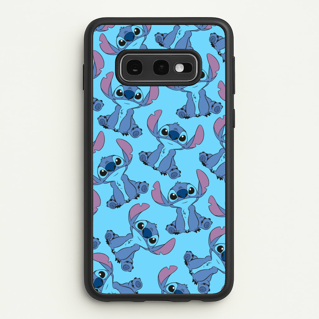 Cute Alien Blue Pattern - Disney Phone Case for Galaxy S10e