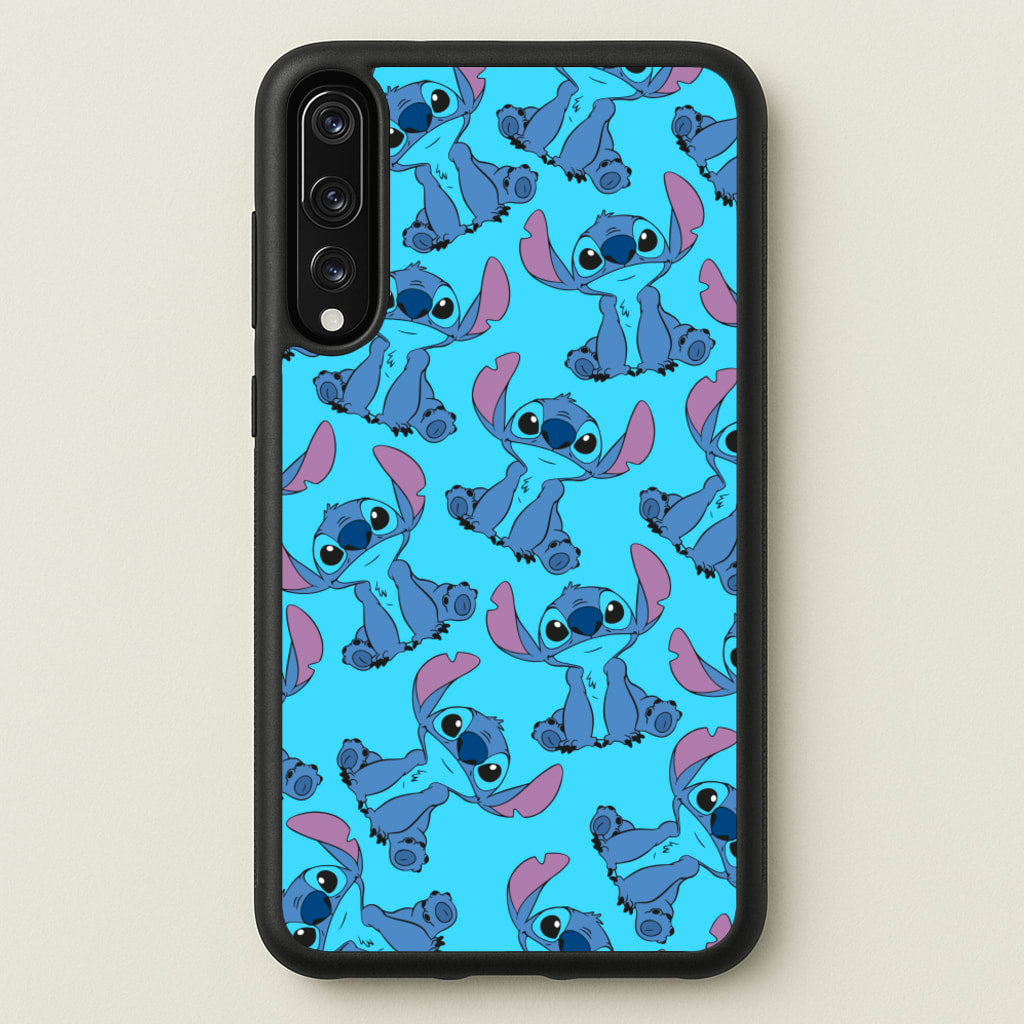 Cute Alien Blue Pattern - Disney Phone Case for Huawei P20 Pro