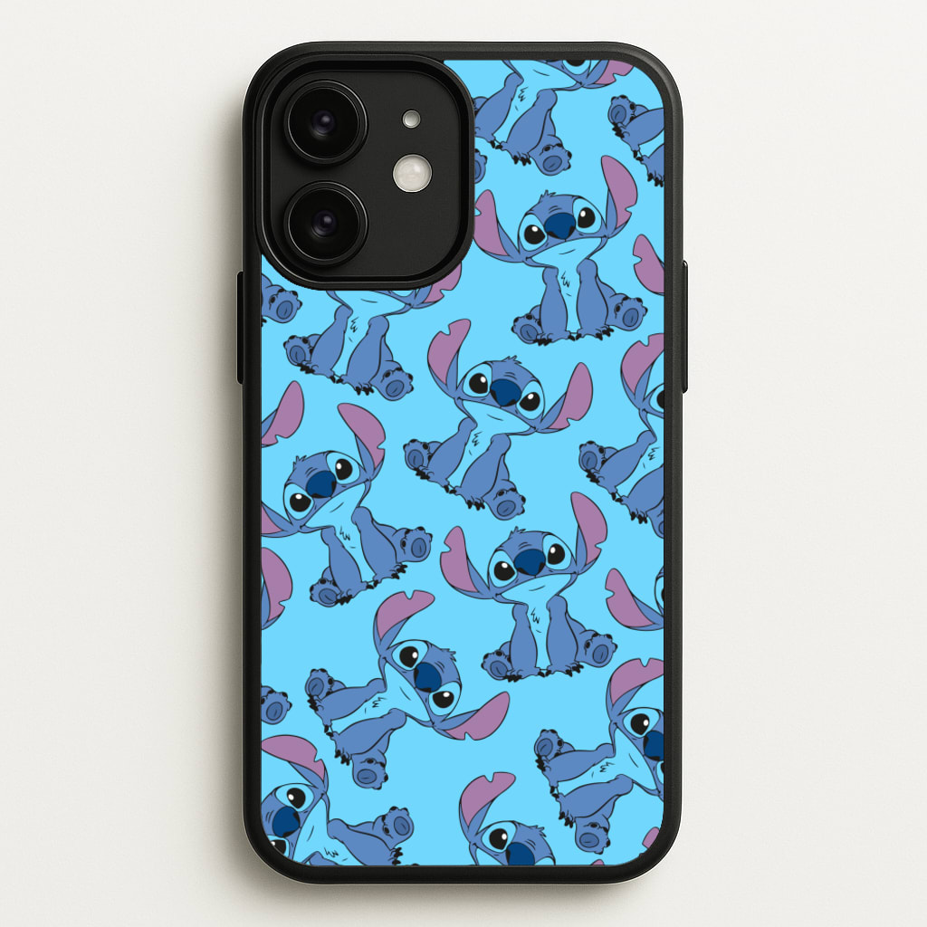 Cute Alien Blue Pattern - Disney Phone Case for iPhone 11