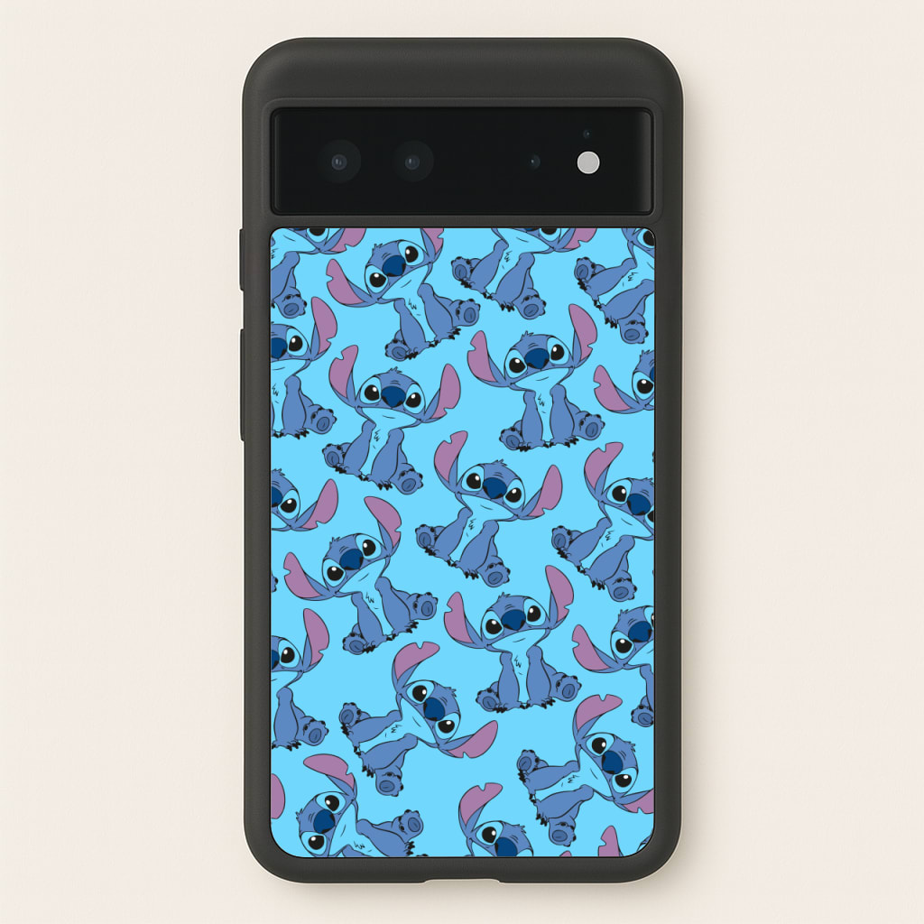 Cute Alien Blue Pattern - Disney Phone Case for Google Pixel 6