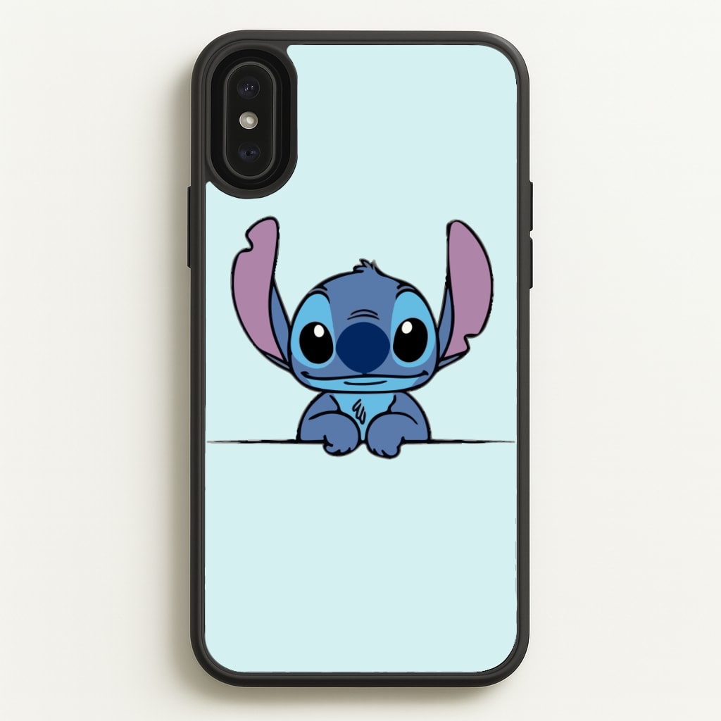 Alien Blue Leaning - Disney Phone Case for iPhone XS Max
