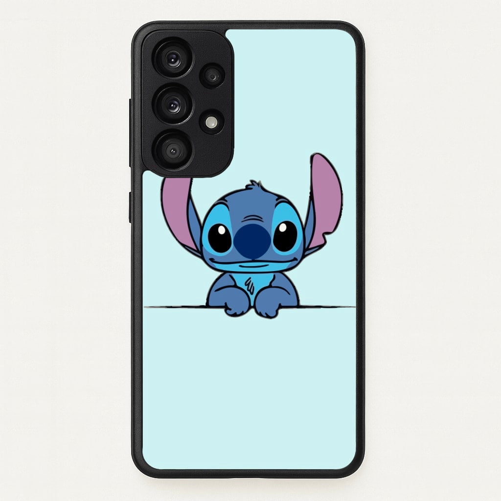 Alien Blue Leaning - Disney Phone Case for Galaxy A33