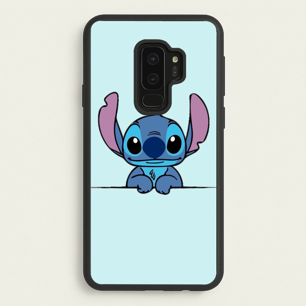 Alien Blue Leaning - Disney Phone Case for Galaxy S9 Plus