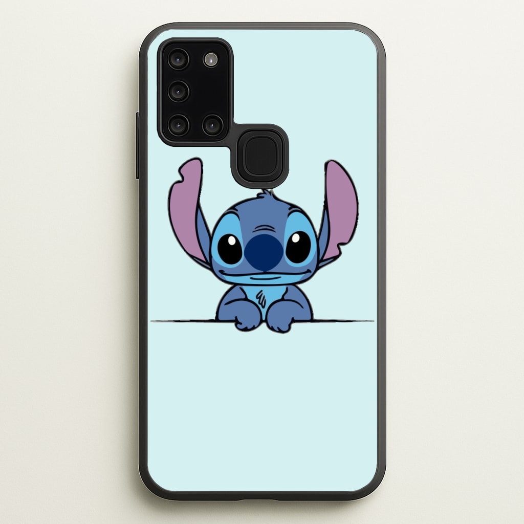 Alien Blue Leaning - Disney Phone Case for Galaxy A21s