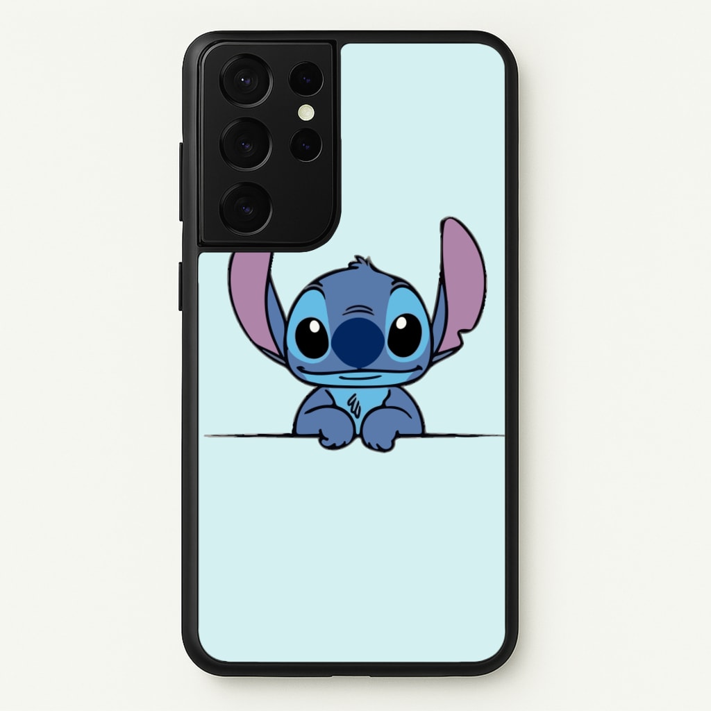 Alien Blue Leaning - Disney Phone Case for Galaxy S21 Ultra