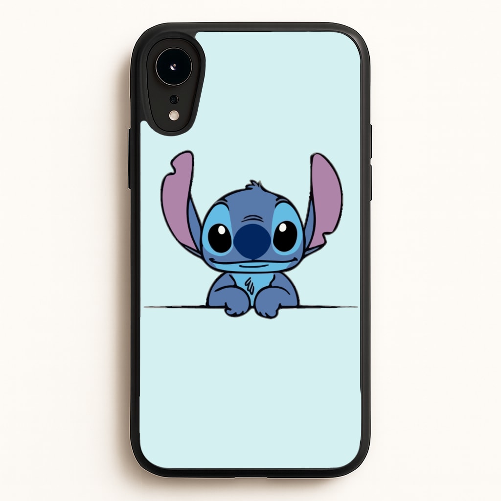 Alien Blue Leaning - Disney Phone Case for iPhone XR