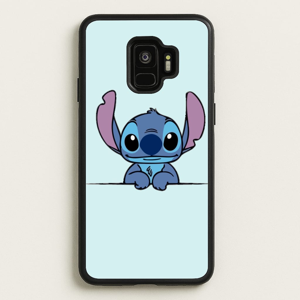 Alien Blue Leaning - Disney Phone Case for Galaxy S9