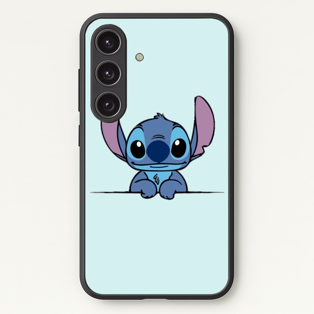 Alien Blue Leaning - Disney Phone Case for Galaxy S25