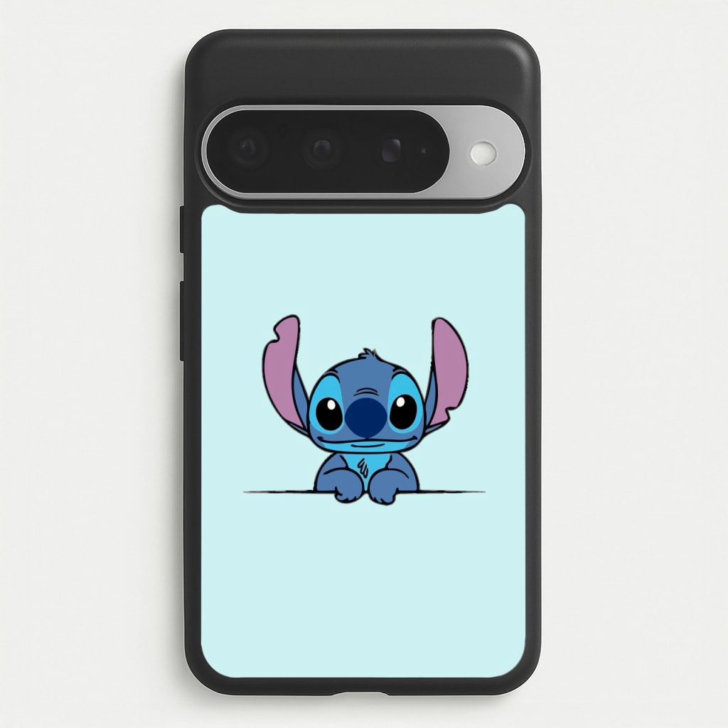 Alien Blue Leaning Phone Case for Google Pixel 10 Pro XL