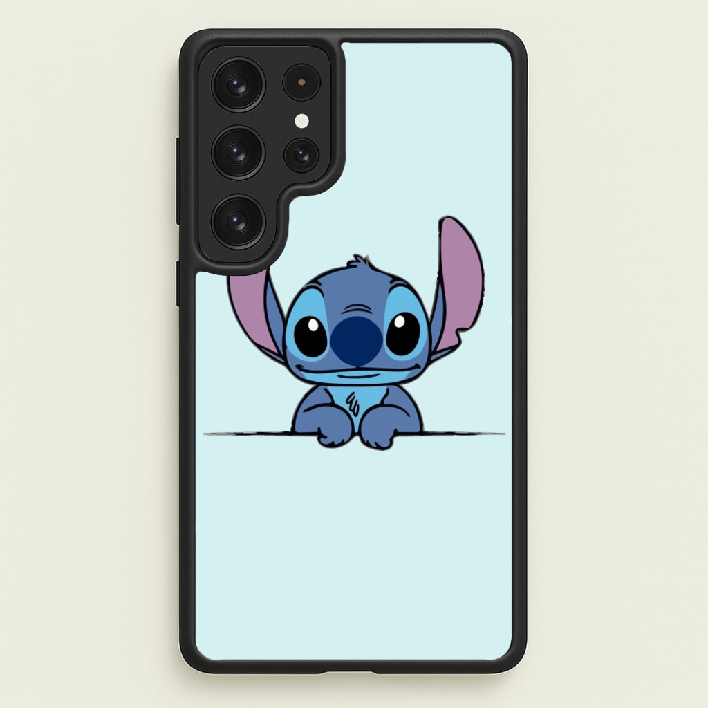 Alien Blue Leaning - Disney Phone Case for Galaxy S22 Ultra