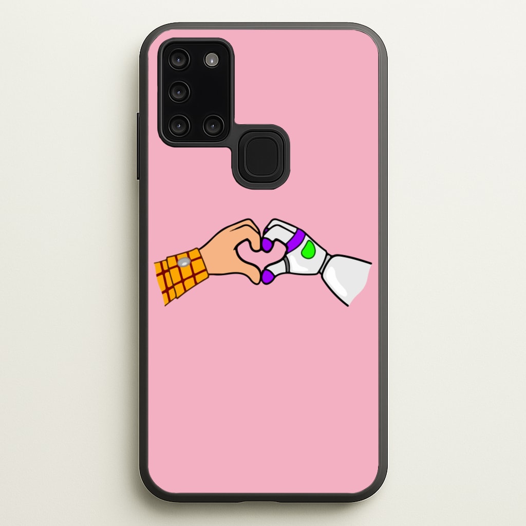 Woody And Buzz Love - Disney Phone Case for Galaxy A21s