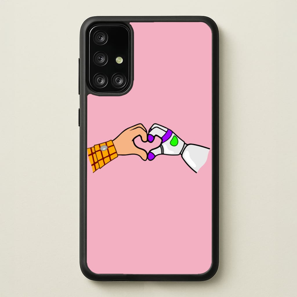 Woody And Buzz Love - Disney Phone Case for Galaxy A71
