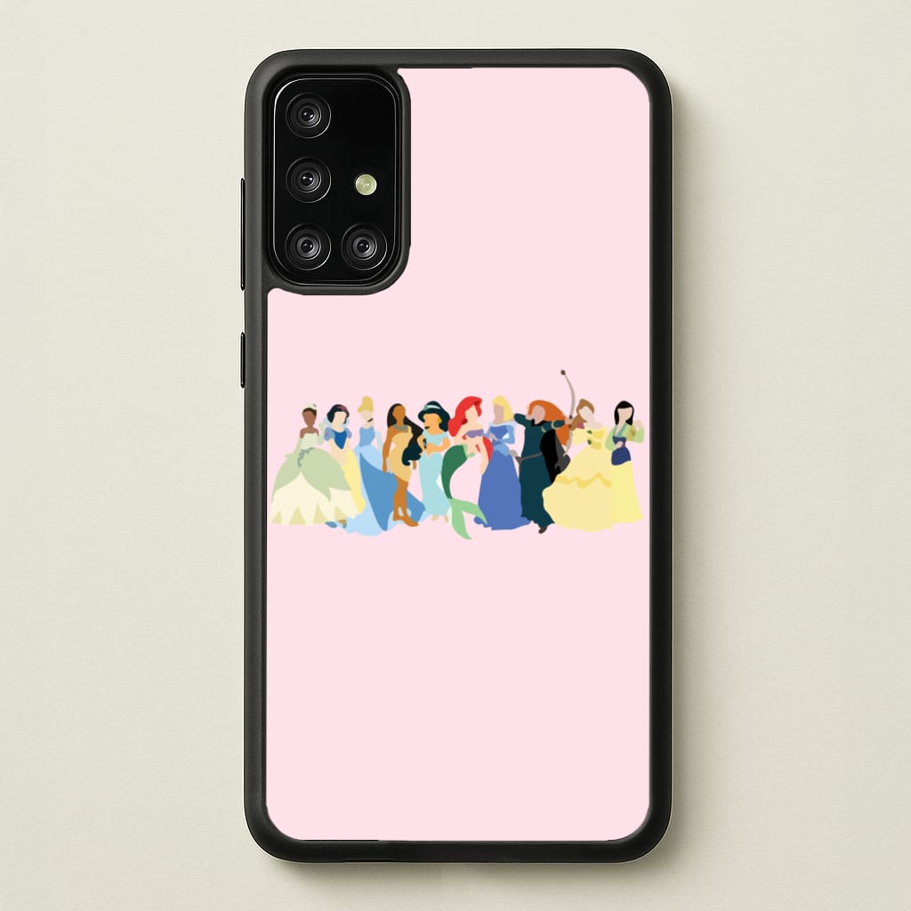 Fairytale Princesses Cast - Disney Phone Case for Galaxy A71