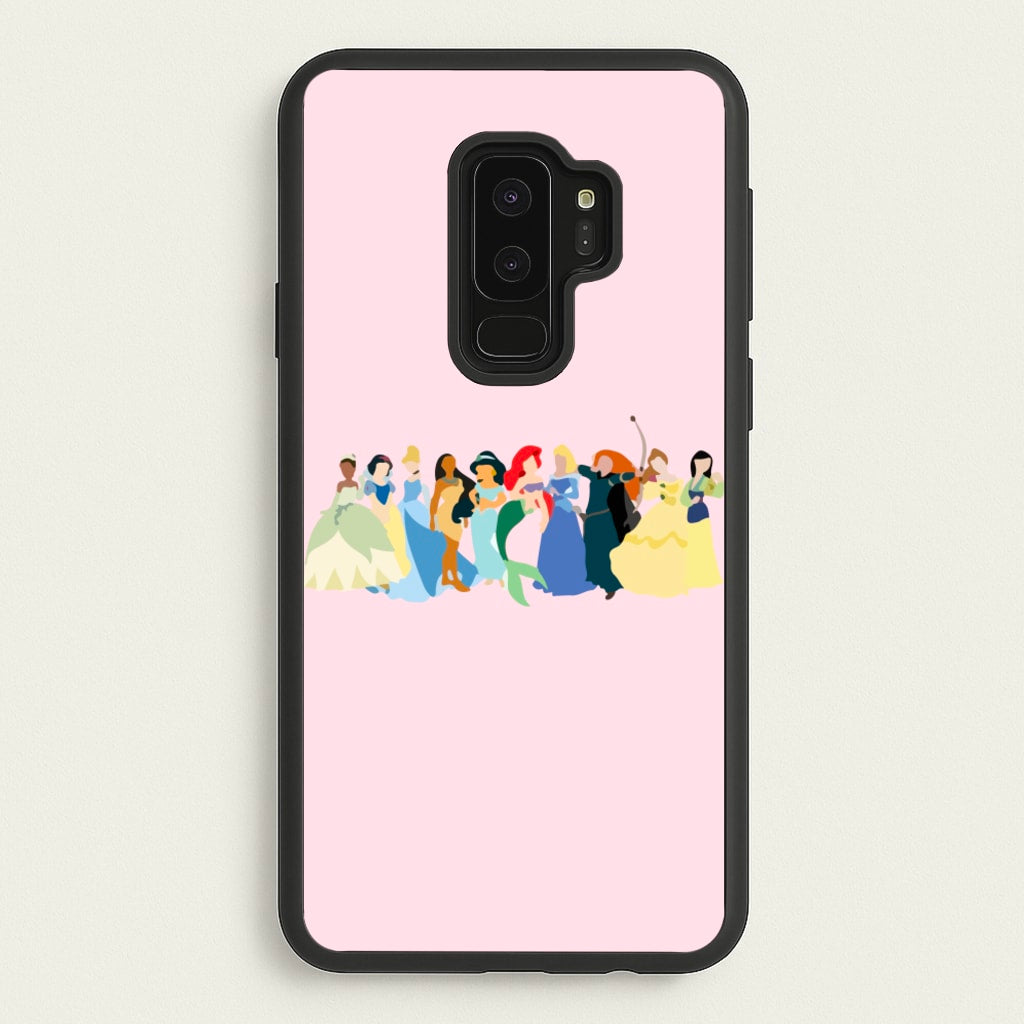 Fairytale Princesses Cast - Disney Phone Case for Galaxy S9 Plus