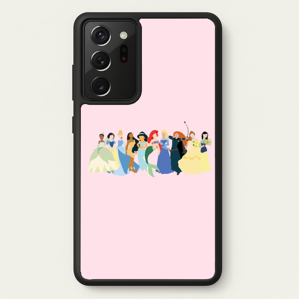 Fairytale Princesses Cast - Disney Phone Case for Galaxy Note 20 Ultra