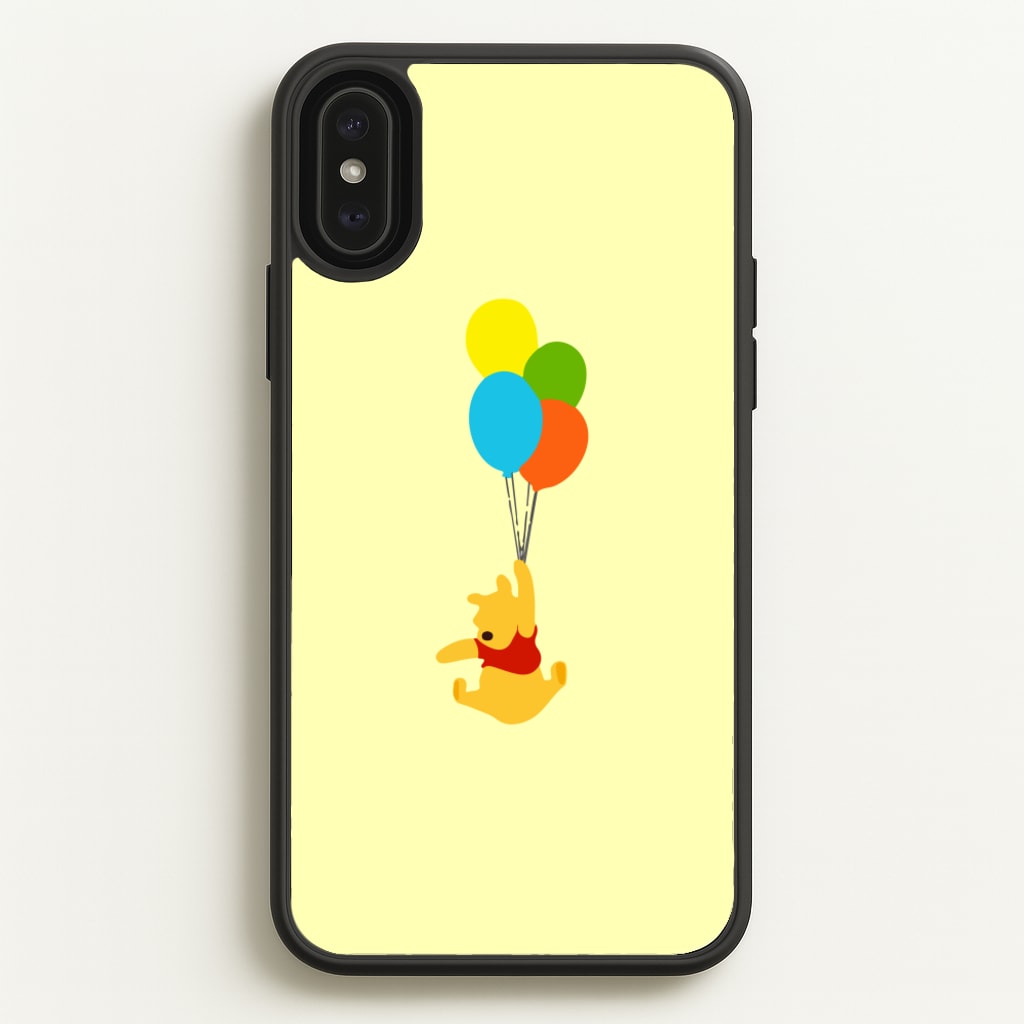 Pooh On Balloons - Disney Phone Case for iPhone XS Max