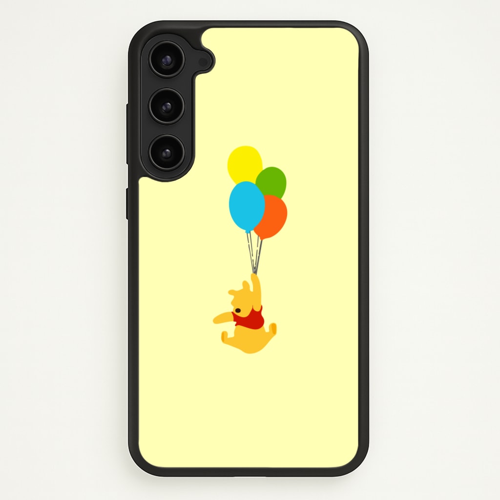 Pooh On Balloons - Disney Phone Case for Galaxy S23
