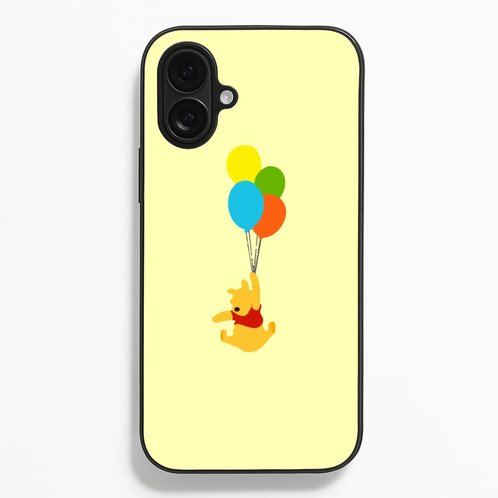 Pooh On Balloons - Disney Phone Case for iPhone 16 Plus