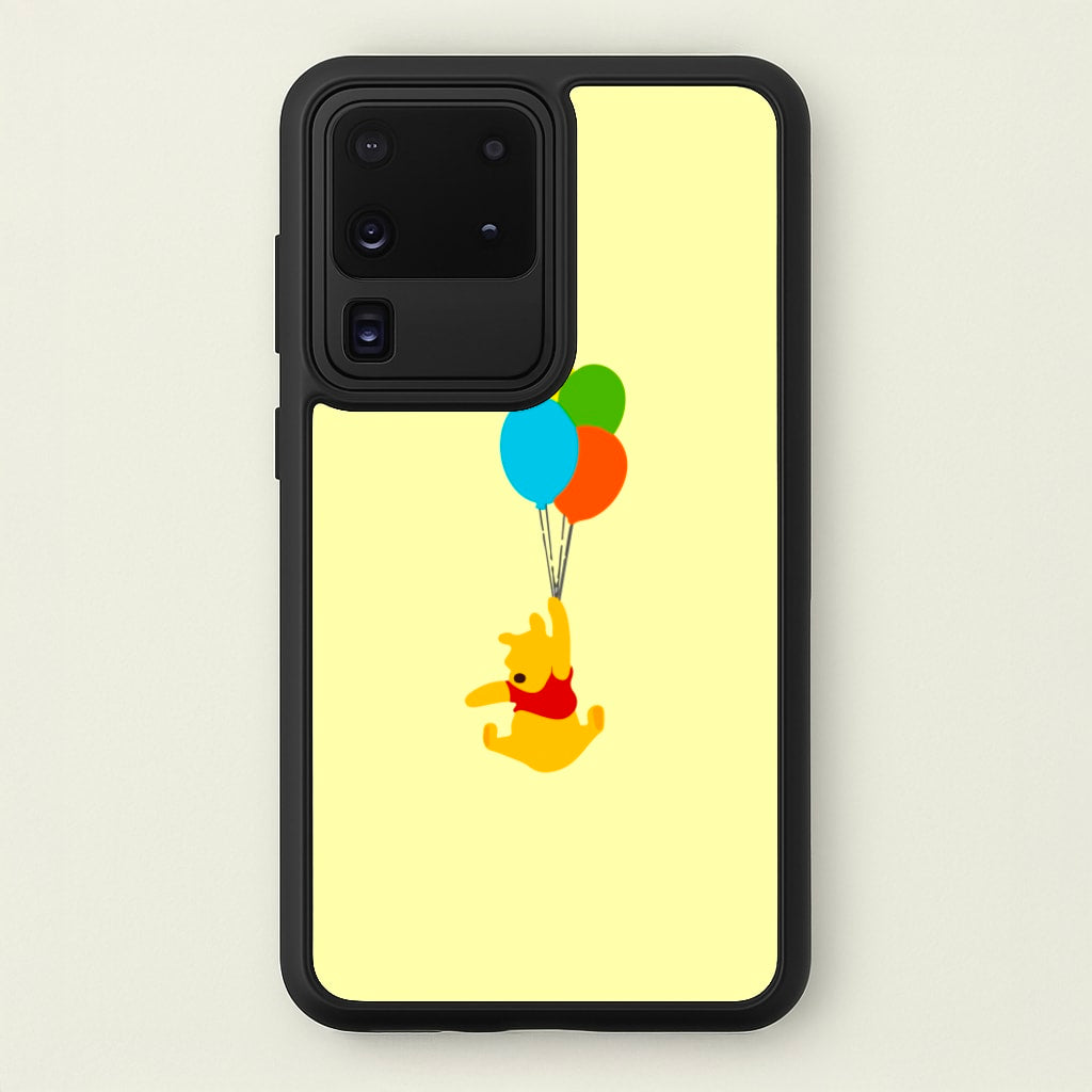 Pooh On Balloons - Disney Phone Case for Galaxy S20 Ultra