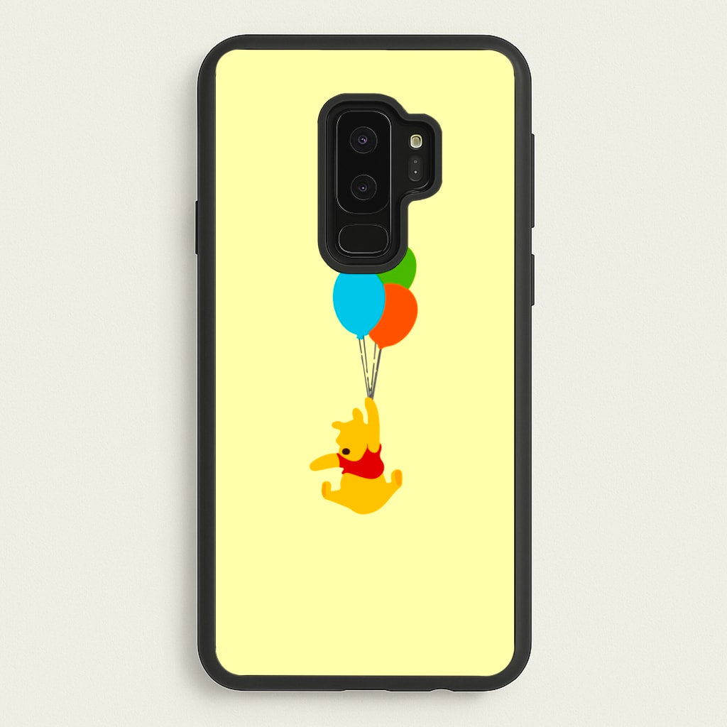 Pooh On Balloons - Disney Phone Case for Galaxy S9 Plus