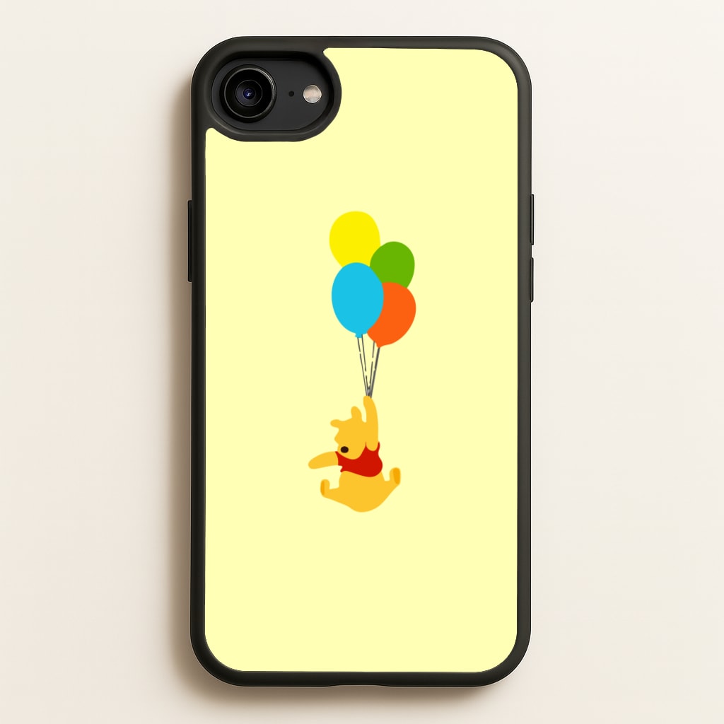 Pooh On Balloons - Disney Phone Case for iPhone 6 / 7 / 8 / SE