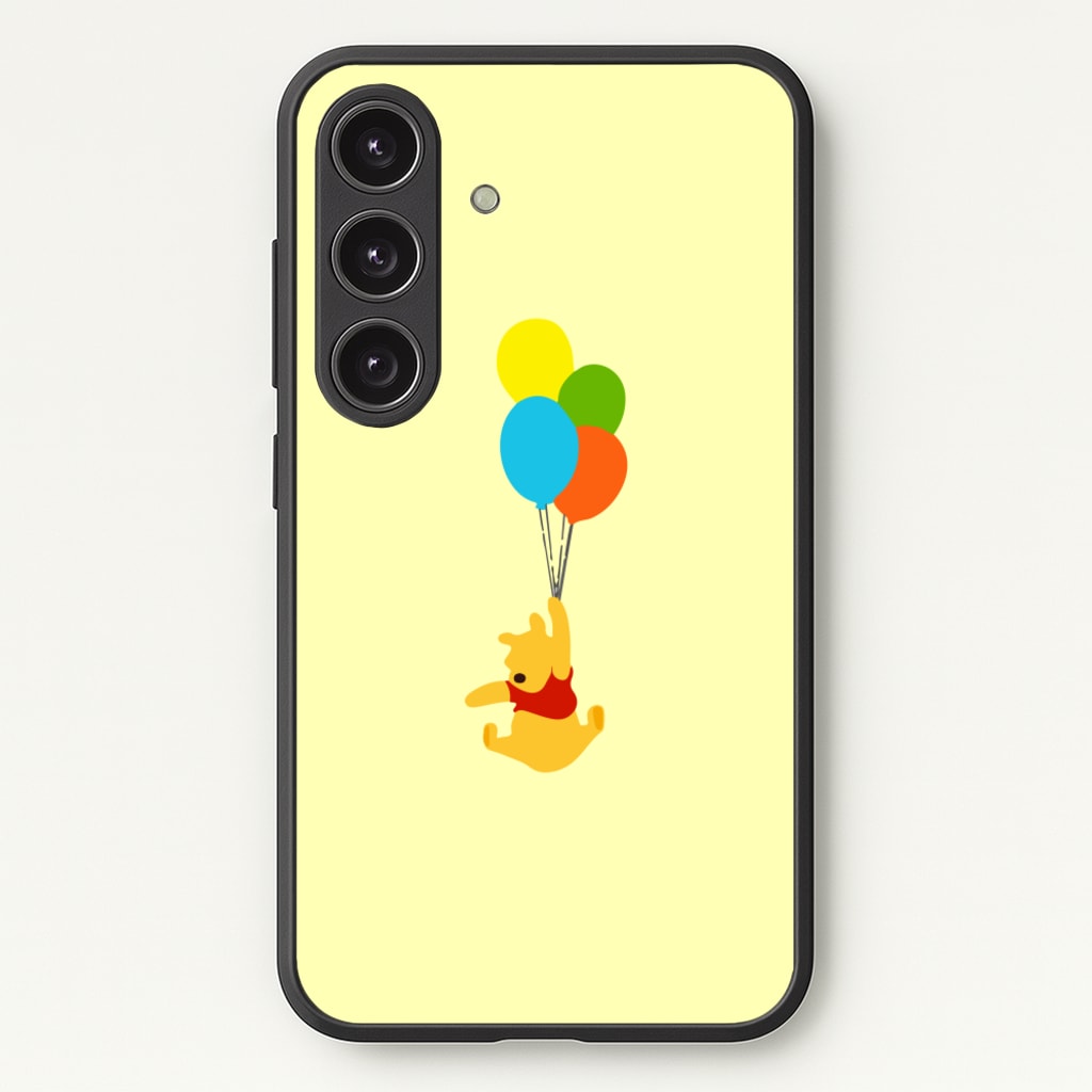 Pooh On Balloons - Disney Phone Case for Galaxy S24