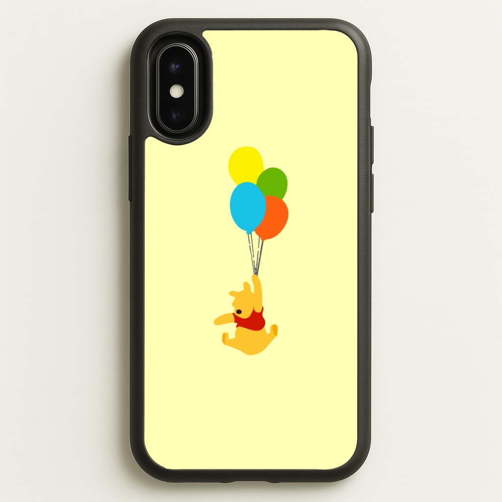 Pooh On Balloons - Disney Phone Case for iPhone X / XS