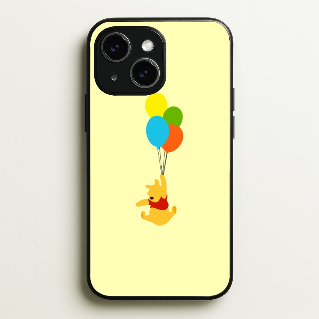 Pooh On Balloons - Disney Phone Case for iPhone 14