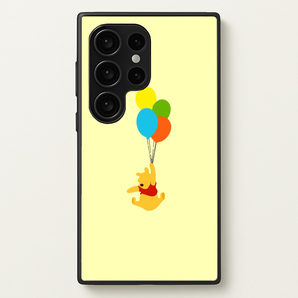 Pooh On Balloons - Disney Phone Case for Galaxy S24 Ultra