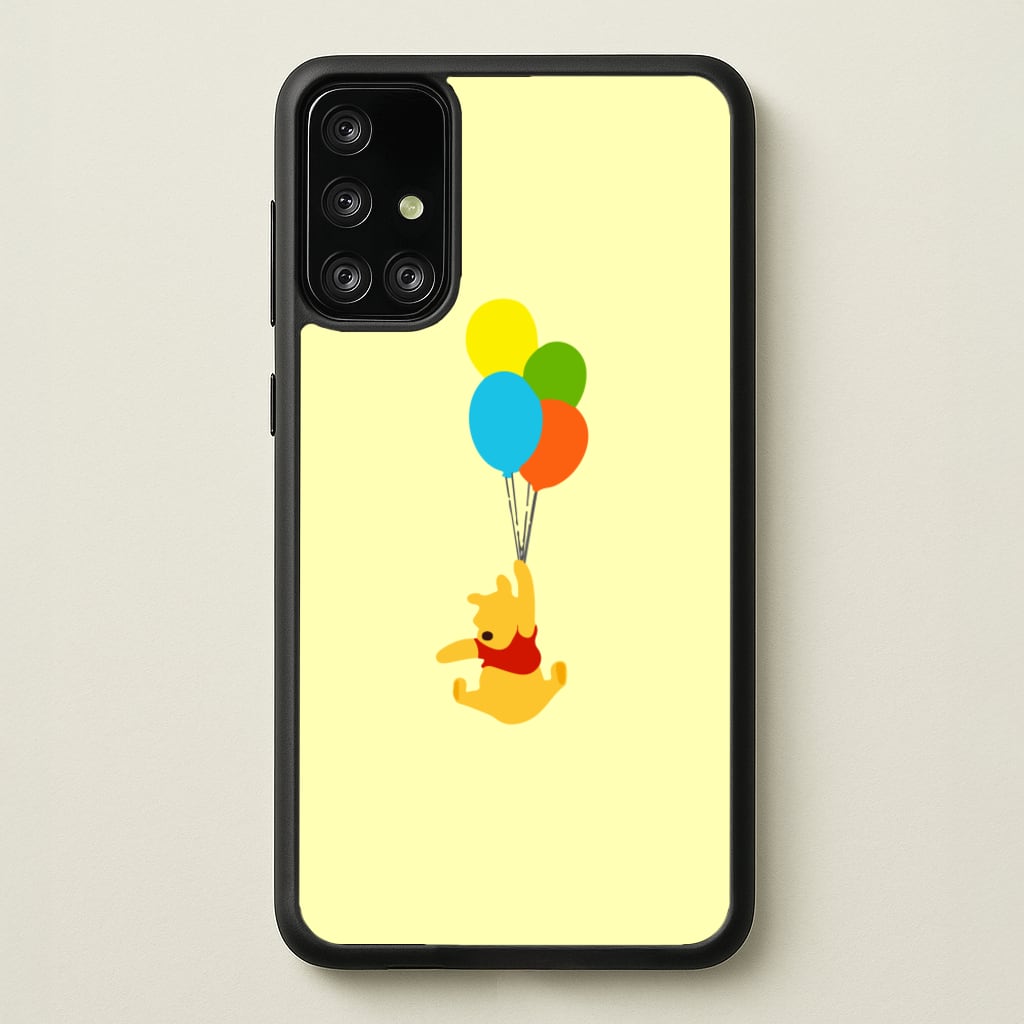 Pooh On Balloons - Disney Phone Case for Galaxy A71