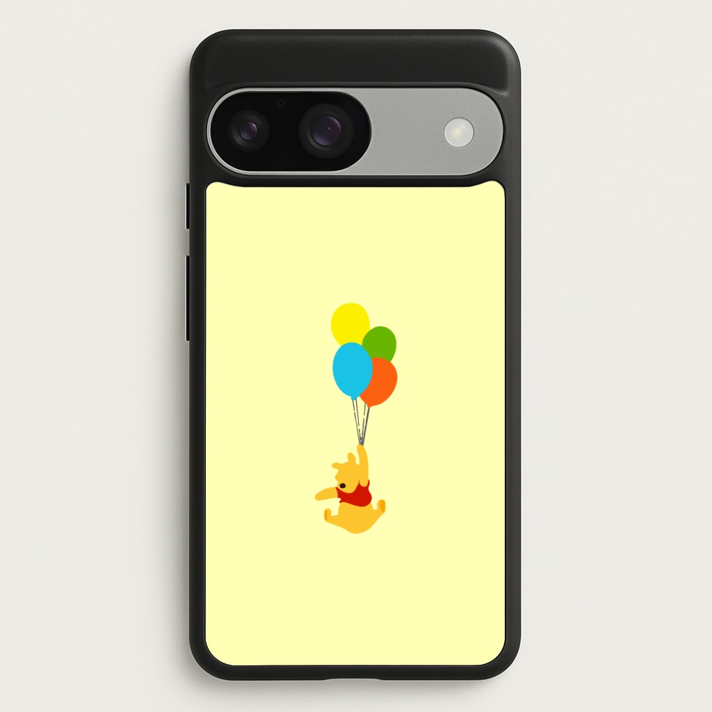 Pooh On Balloons - Disney Phone Case for Google Pixel 9 / 9 Pro