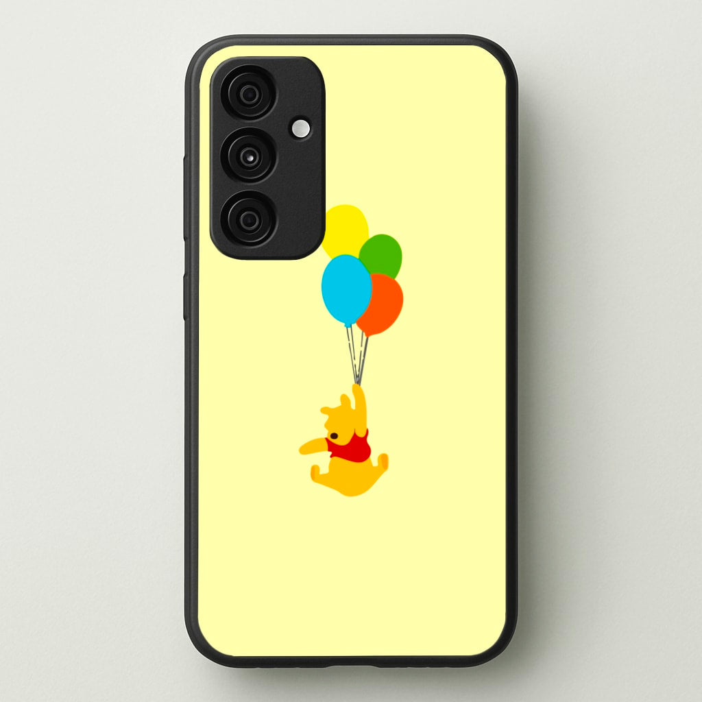 Pooh On Balloons - Disney Phone Case for Galaxy A35