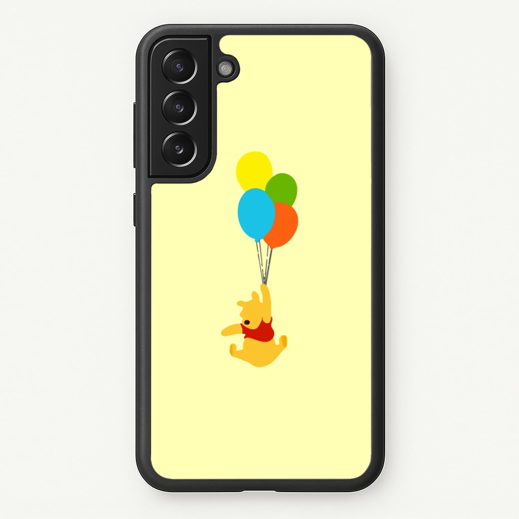 Pooh On Balloons - Disney Phone Case for Galaxy S21
