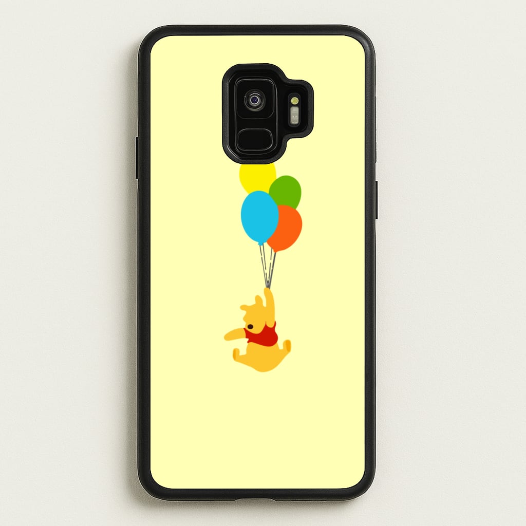 Pooh On Balloons - Disney Phone Case for Galaxy S9