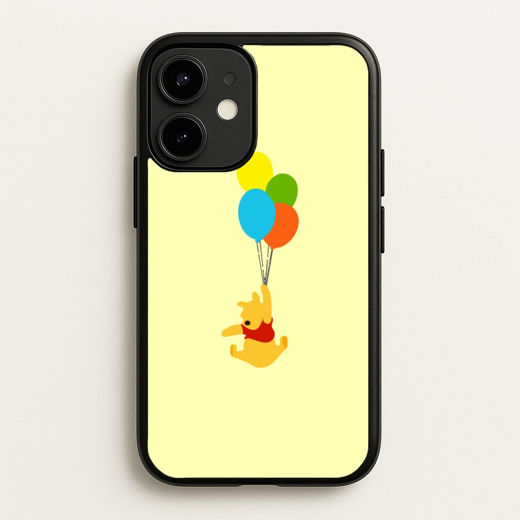 Pooh On Balloons - Disney Phone Case for iPhone 12 / 12 Pro