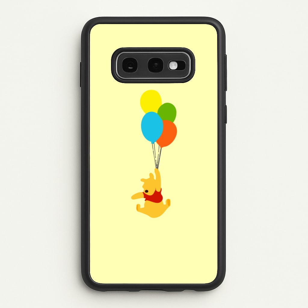 Pooh On Balloons - Disney Phone Case for Galaxy S10e