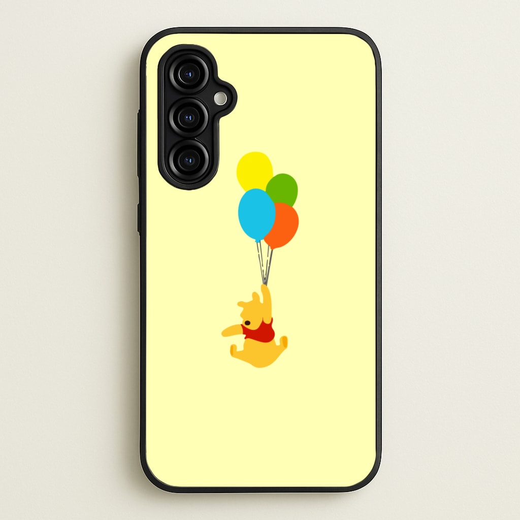 Pooh On Balloons - Disney Phone Case for Galaxy A54