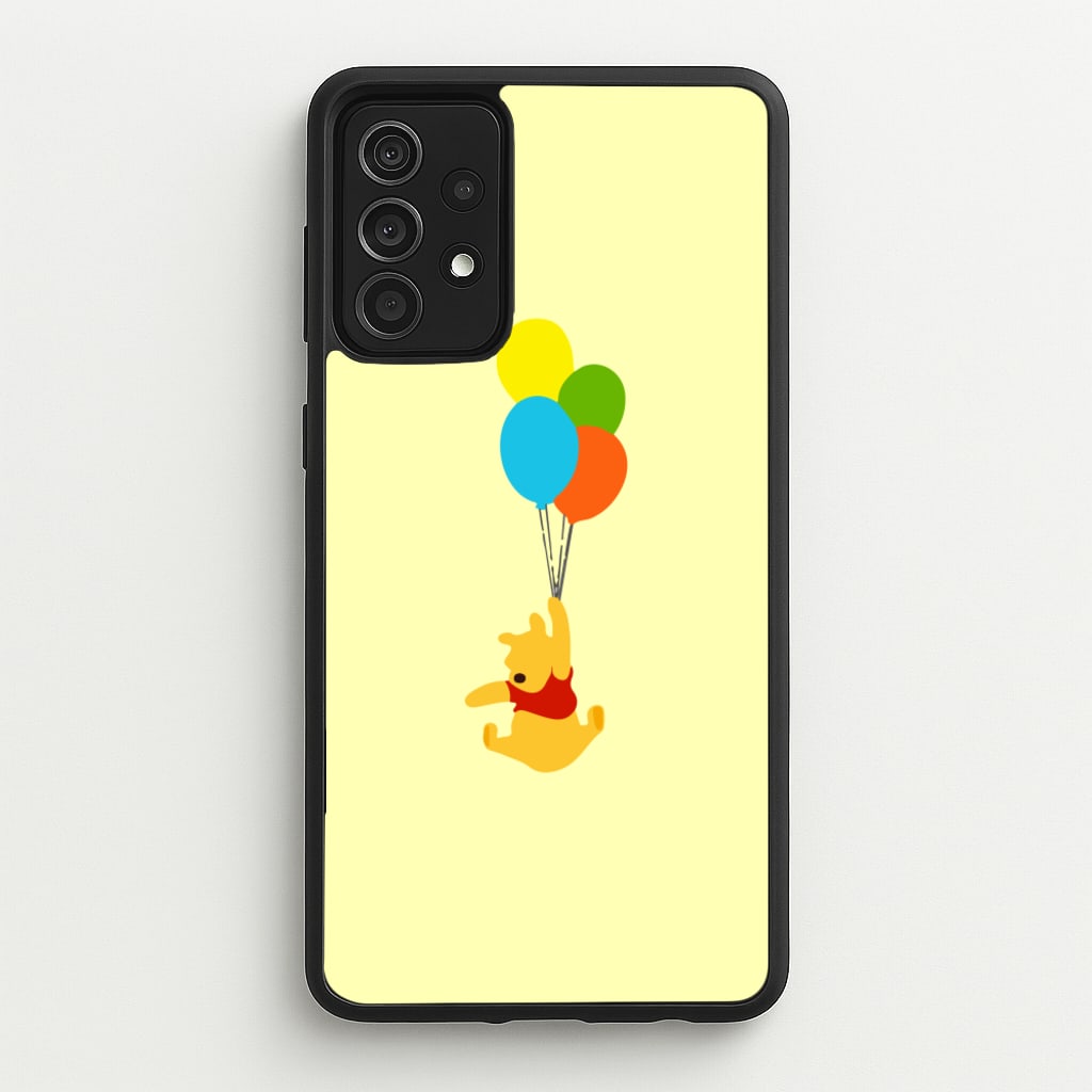 Pooh On Balloons - Disney Phone Case for Galaxy A52 / A52s