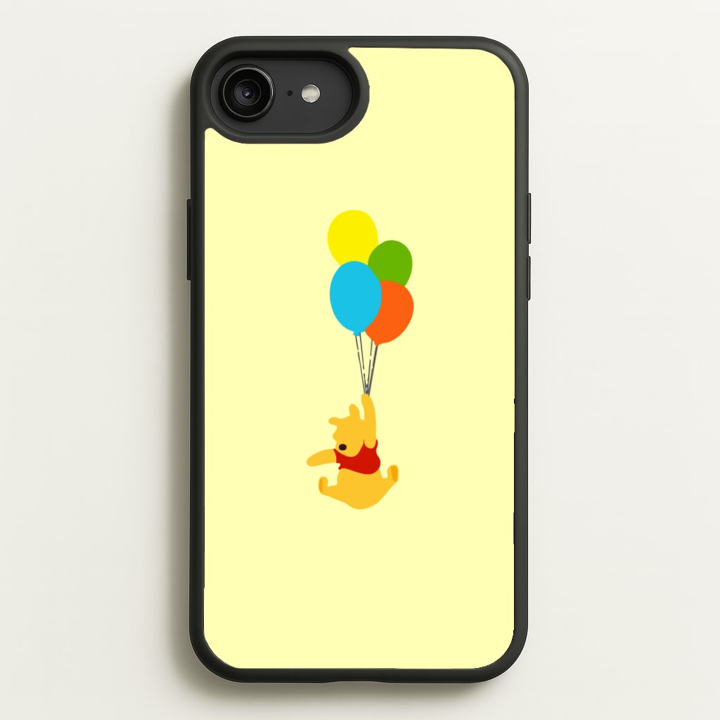 Pooh On Balloons - Disney Phone Case for iPhone 6 Plus / 7 Plus / 8 Plus