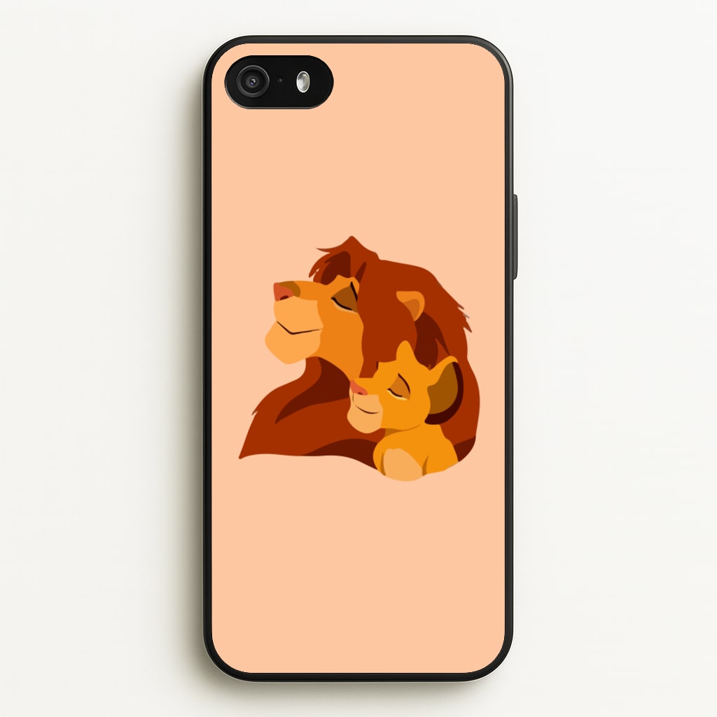 King Lion And Cub - Disney Phone Case for iPhone 5 / 5s / SE 2016