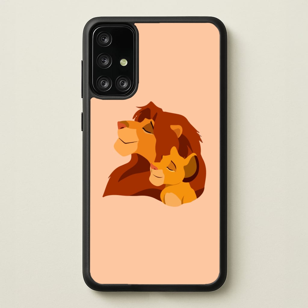 King Lion And Cub - Disney Phone Case for Galaxy A71