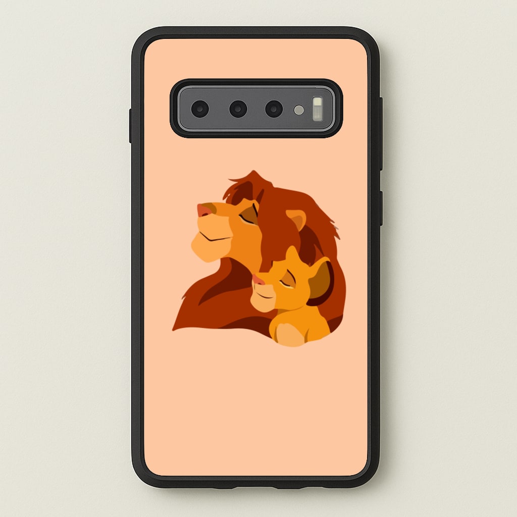 King Lion And Cub - Disney Phone Case for Galaxy S10 Plus