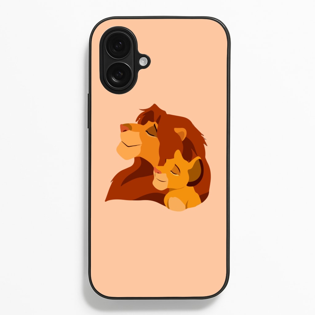 King Lion And Cub - Disney Phone Case for iPhone 16 Plus