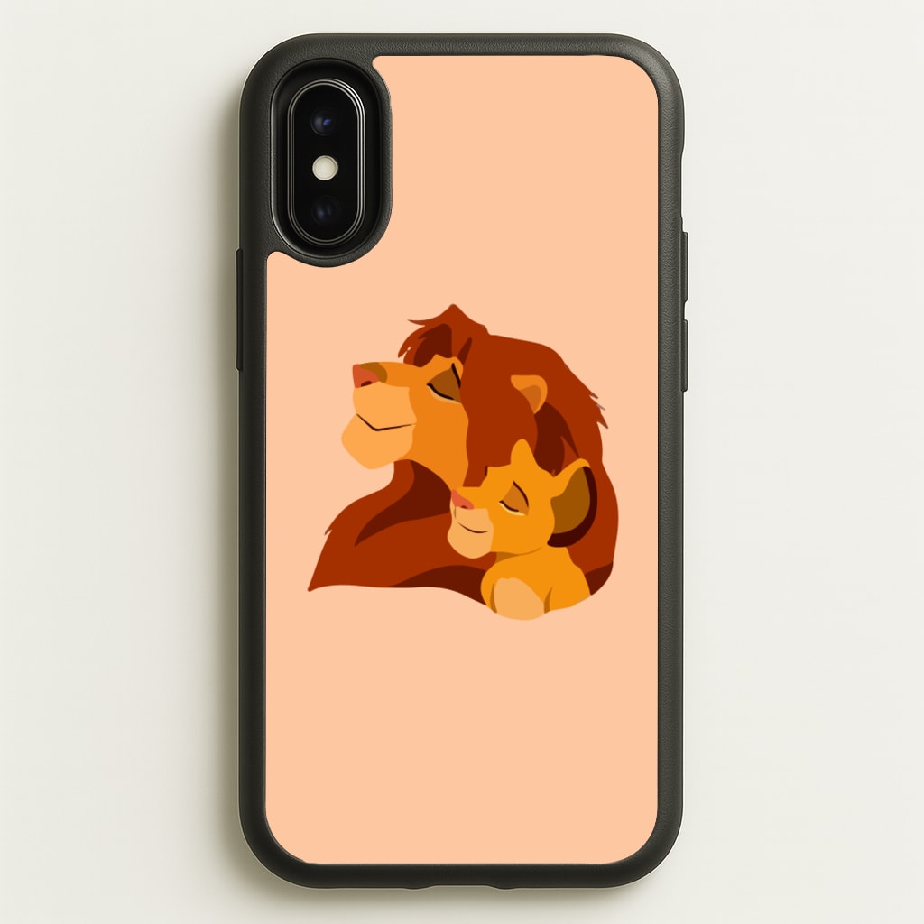 King Lion And Cub - Disney Phone Case for iPhone X / XS